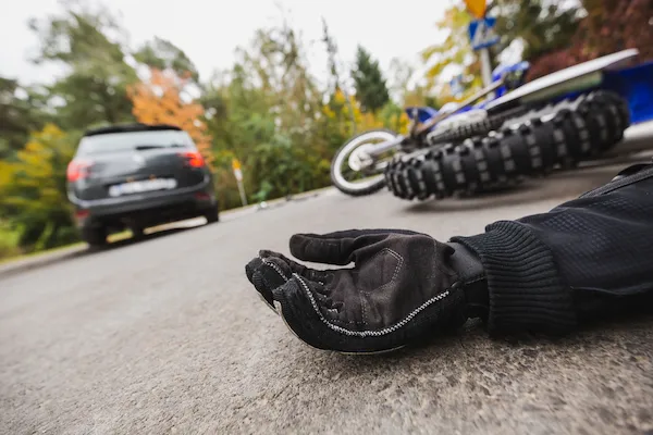A motorcycle rider hit by a car needs a motorcycle accident lawyer.