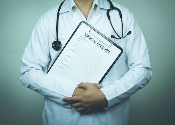 Medical records used as evidence in a personal injury claim